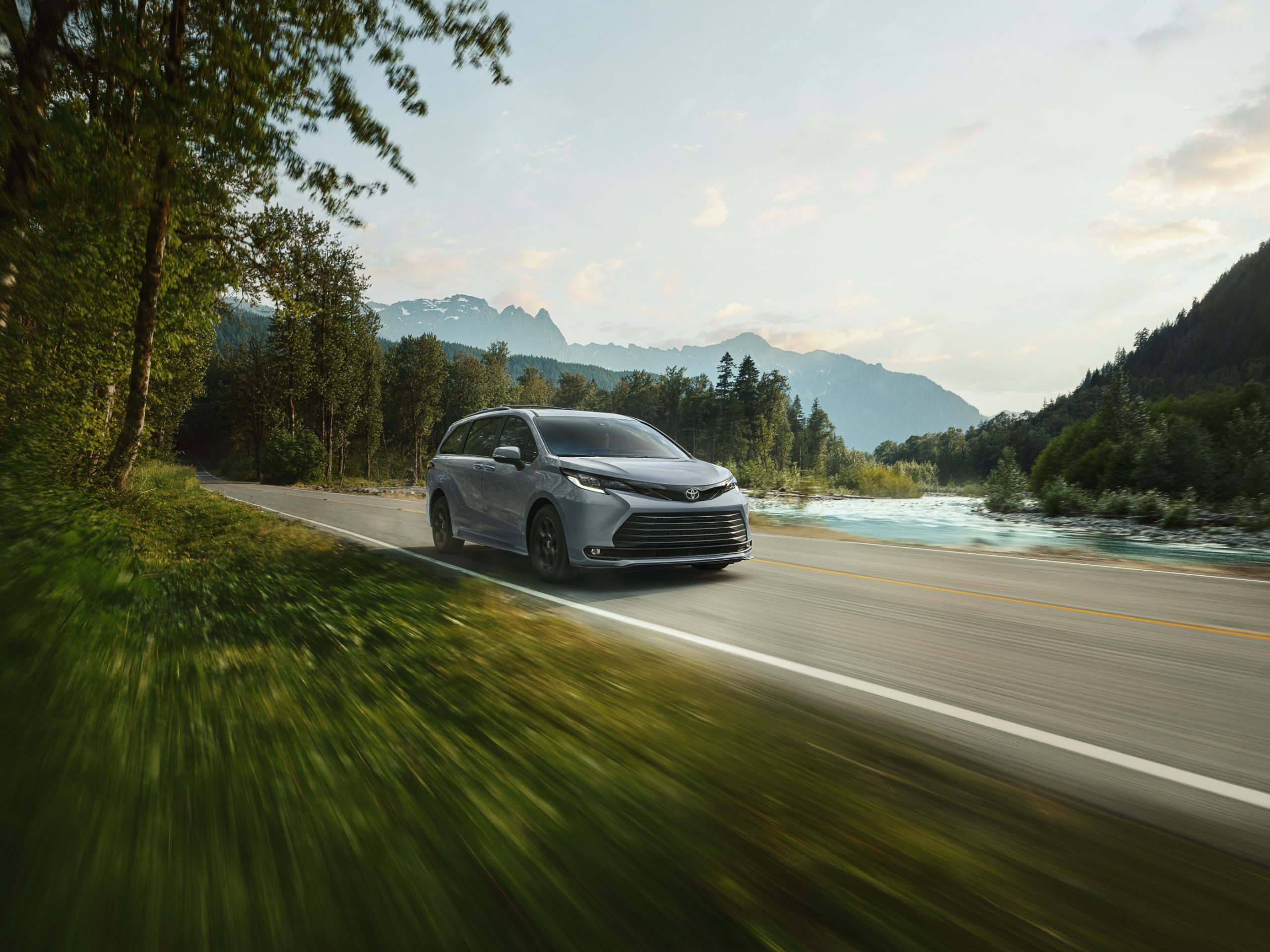 2026 Toyota Sienna on highway