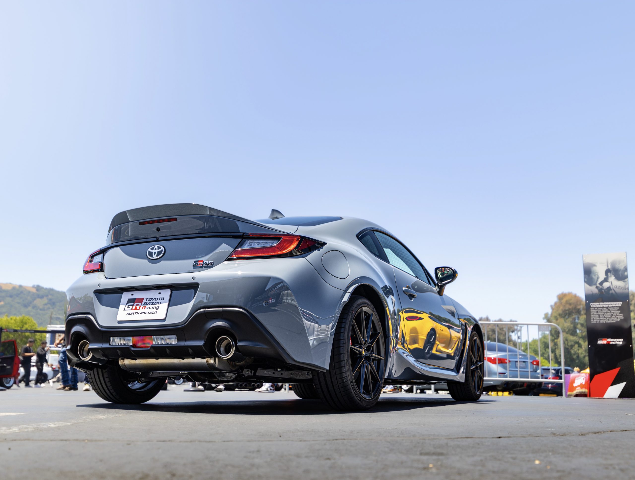 2027 Toyota GR86 with grey spoiler