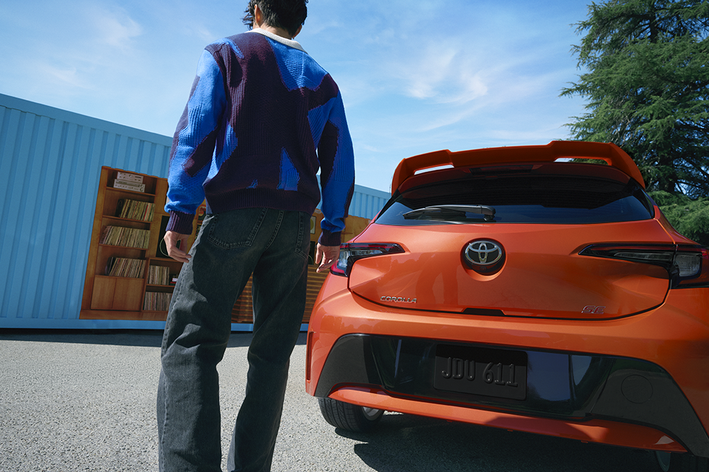 GR Corolla in orange