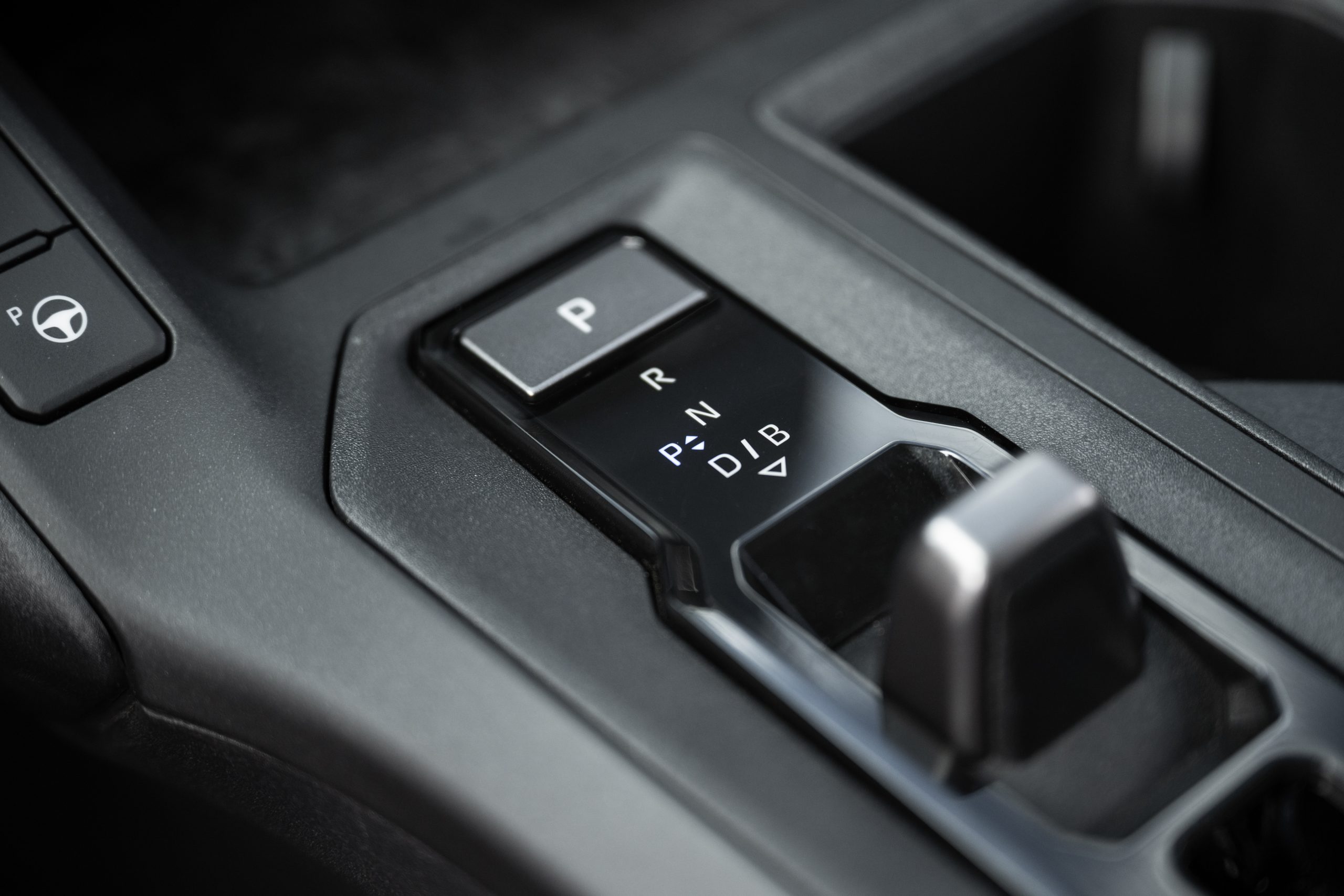 Car parking brake push button