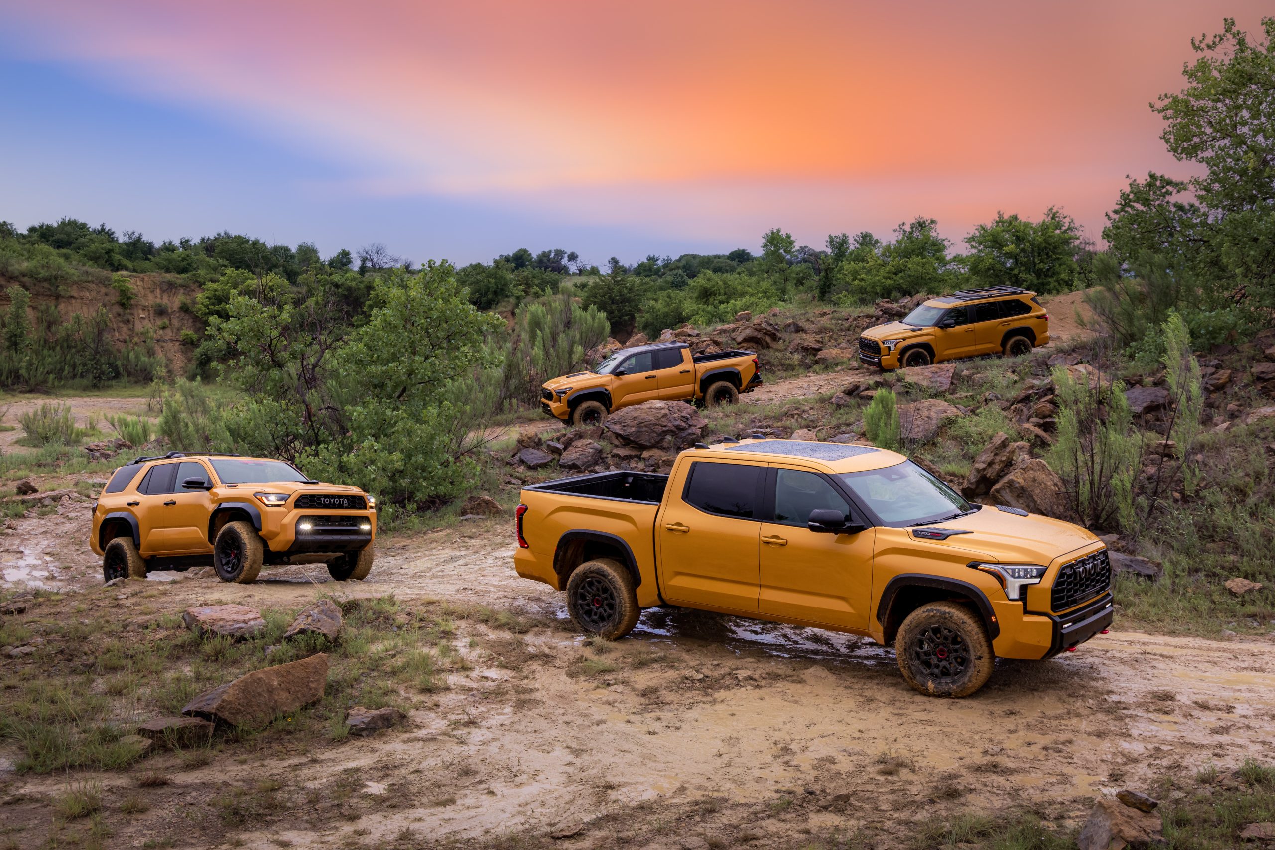 2027 TRD Pro lineup off-roading