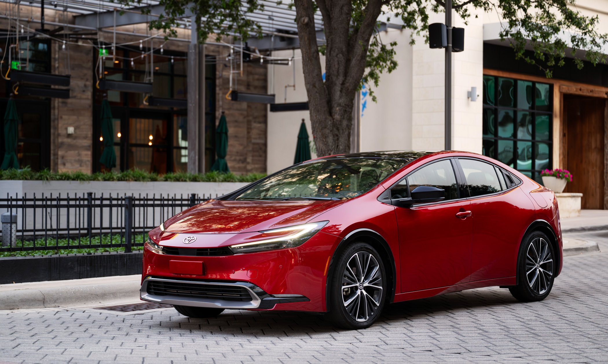 2027 Toyota prius in Supersonic Red