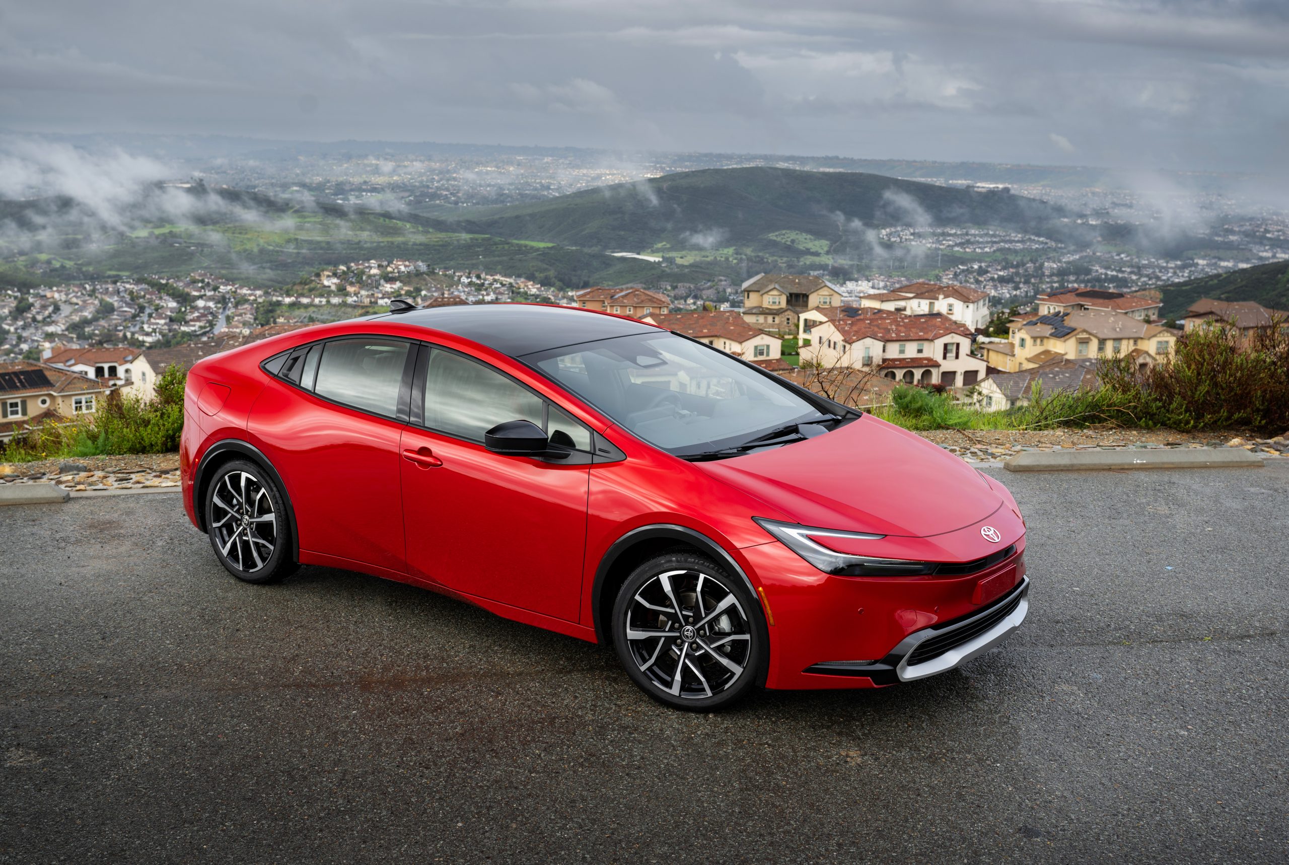 2027 Toyota Prius Plug-In Hybrid Supersonic Red