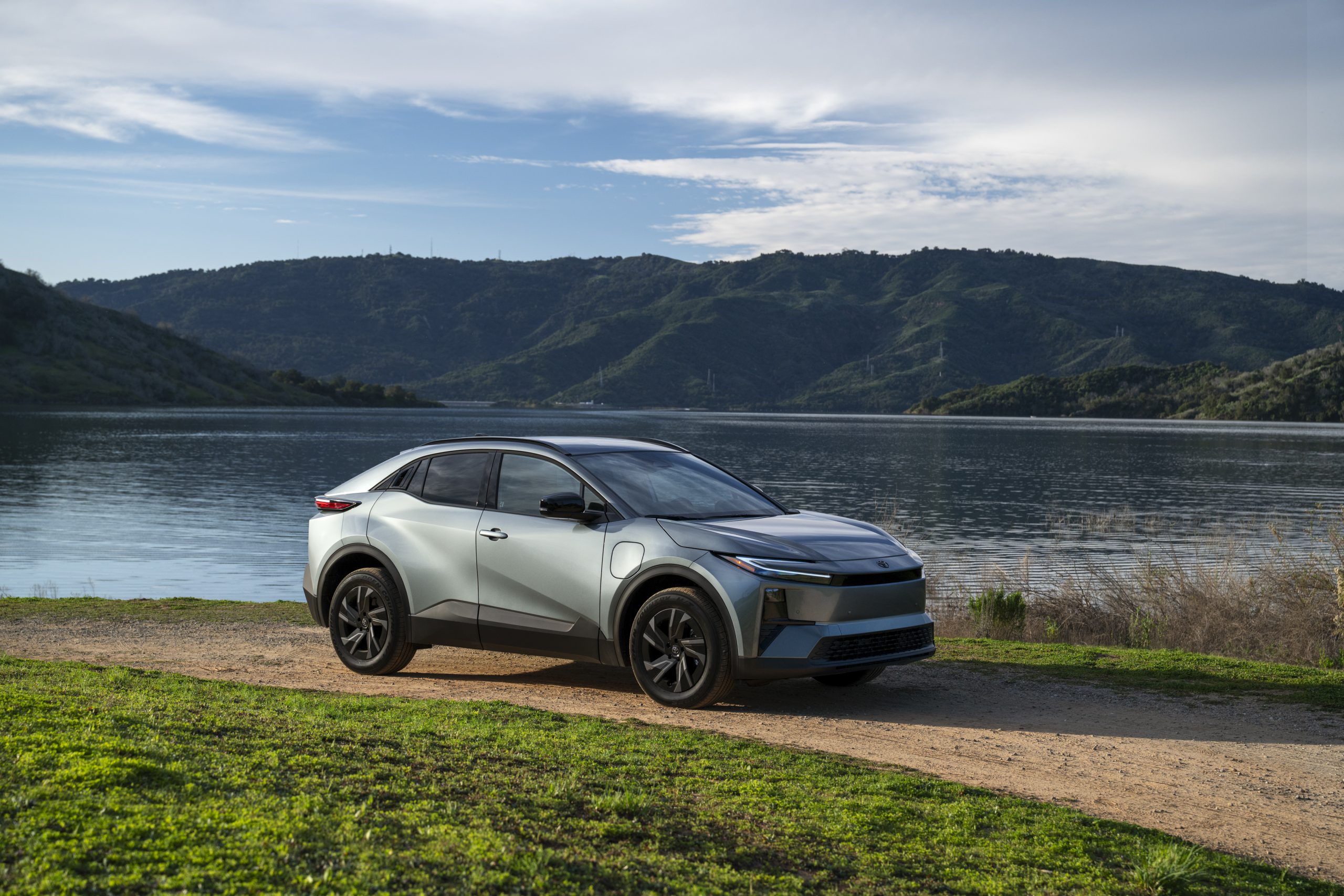 2027 Toyota C-HR parked in front of a lake