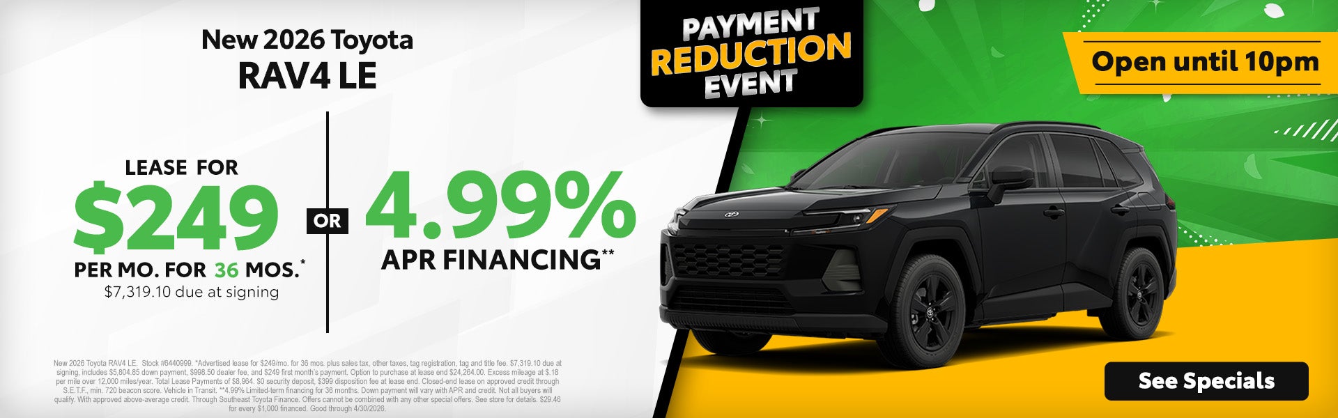 2026 Toyota RAV4 deals