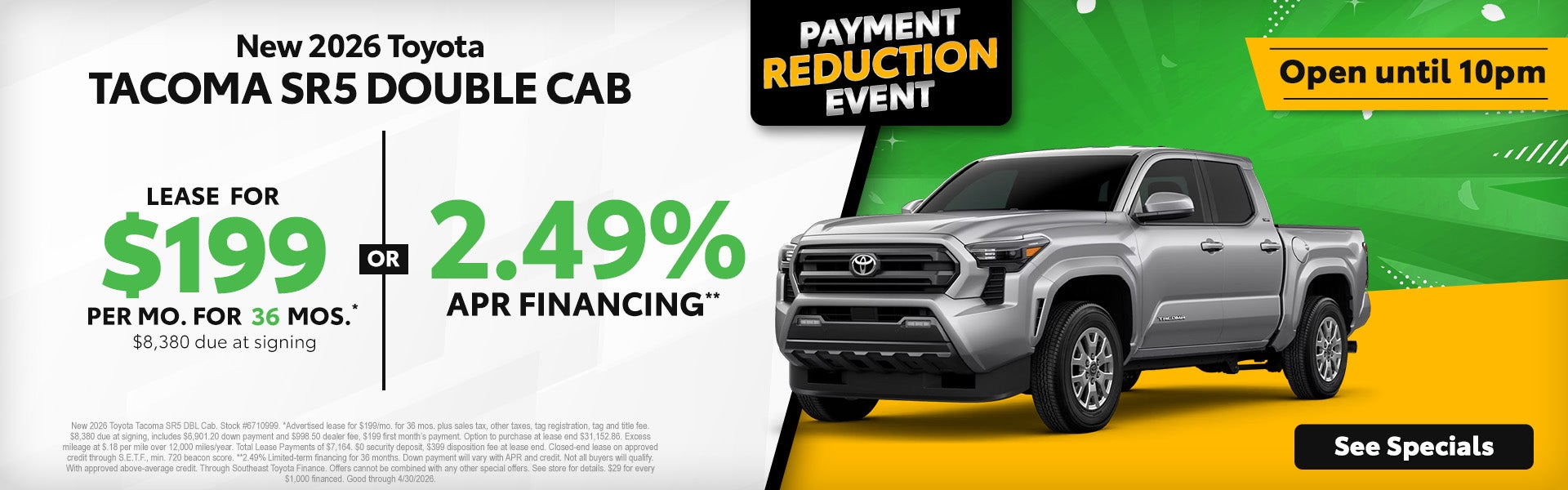 2026 Toyota Tacoma deals