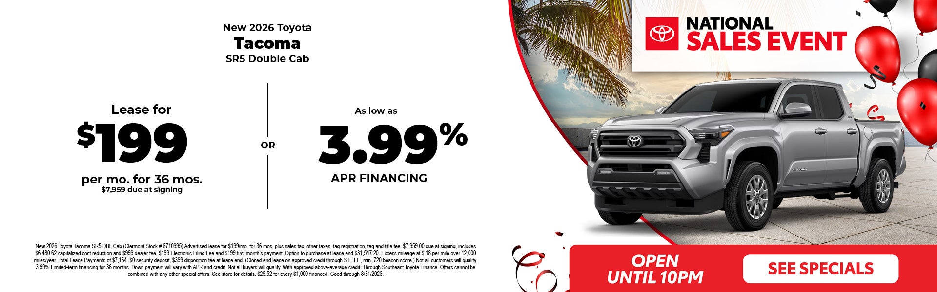 2026 Toyota Tacoma sale