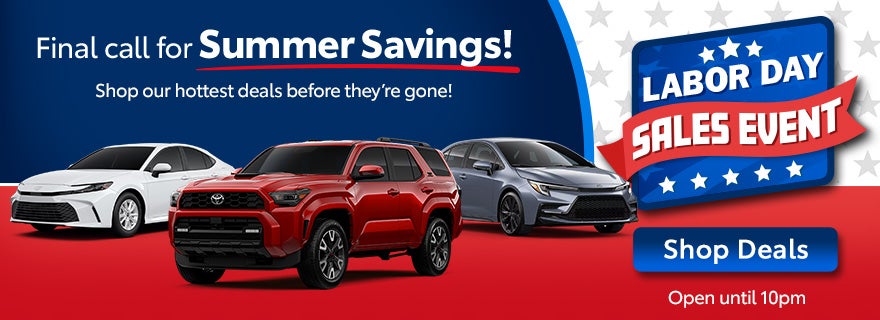 2026 Labor Day sale Toyota