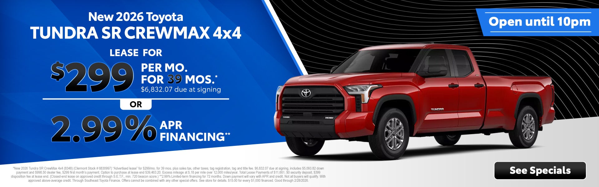 Clermont Toyota Tundra lease deals