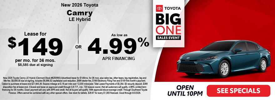 2026 Toyota Camry sale