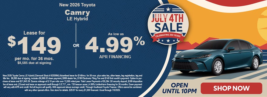 2026 Toyota Camry deals