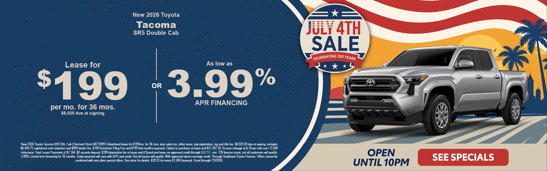 Toyota Tacoma holiday deals