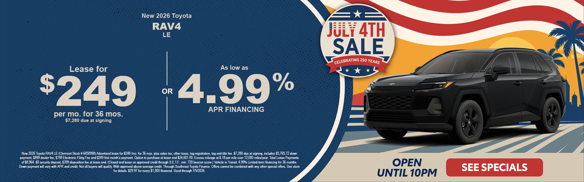 Orlando toyota RAV4 Specials