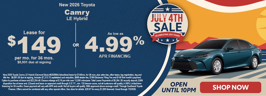 Clermont Toyota Camry discounts