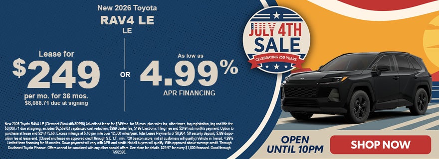 Clermont Toyota RAV4 discounts
