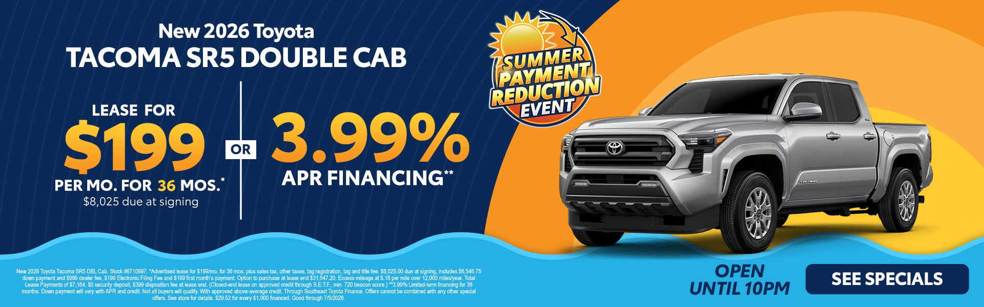 2026 Tacoma discounts