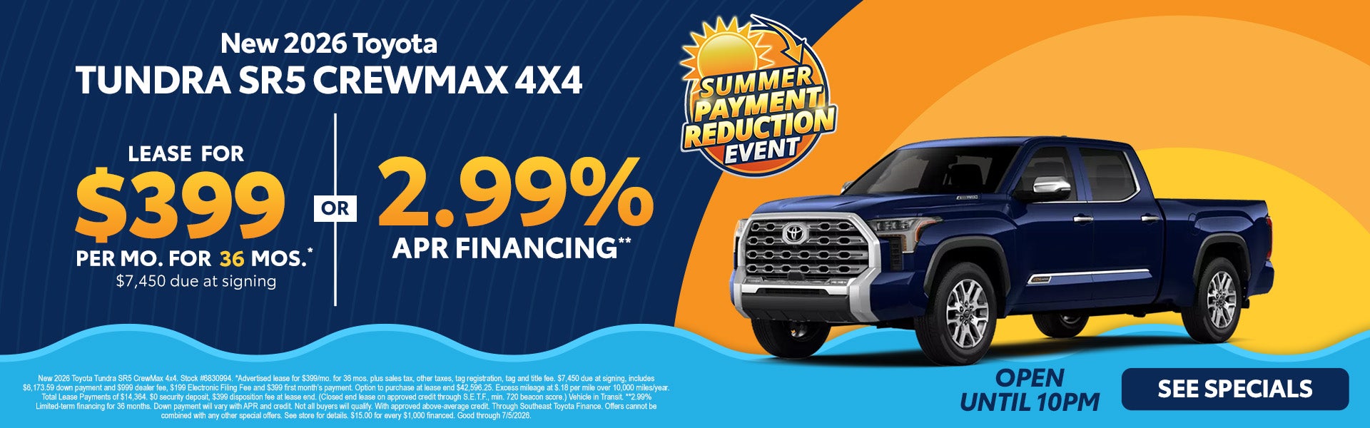 2026 Tundra discounts