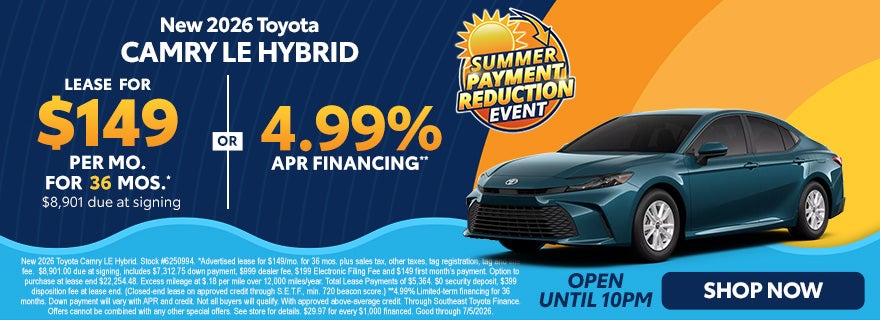 Toyota Camry sale