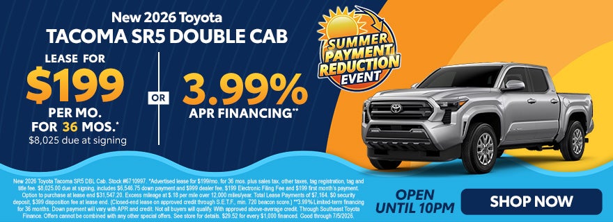 Toyota Tacoma sale