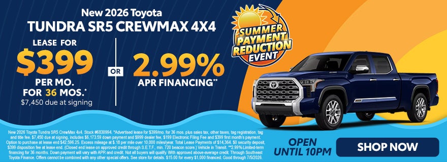 Toyota Tundra sale