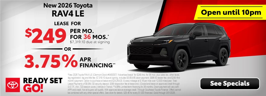 Toyota RAV4 specials in Clermont FL