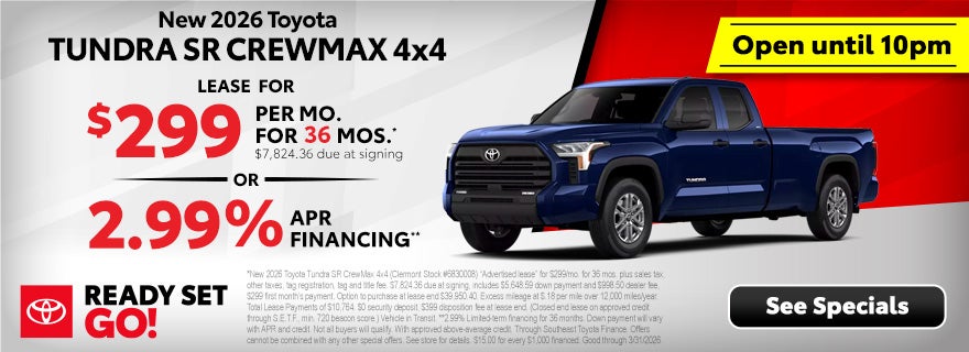 Toyota Tundra specials in Clermont FL