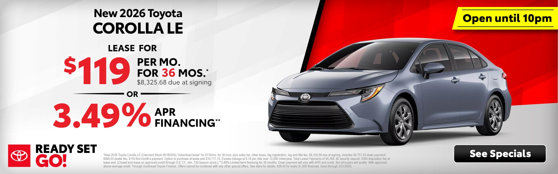 Toyota Corolla deals