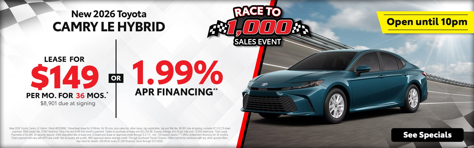 2026 Toyota Camry deals