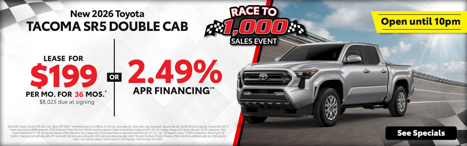 2026 Toyota Tacoma deals