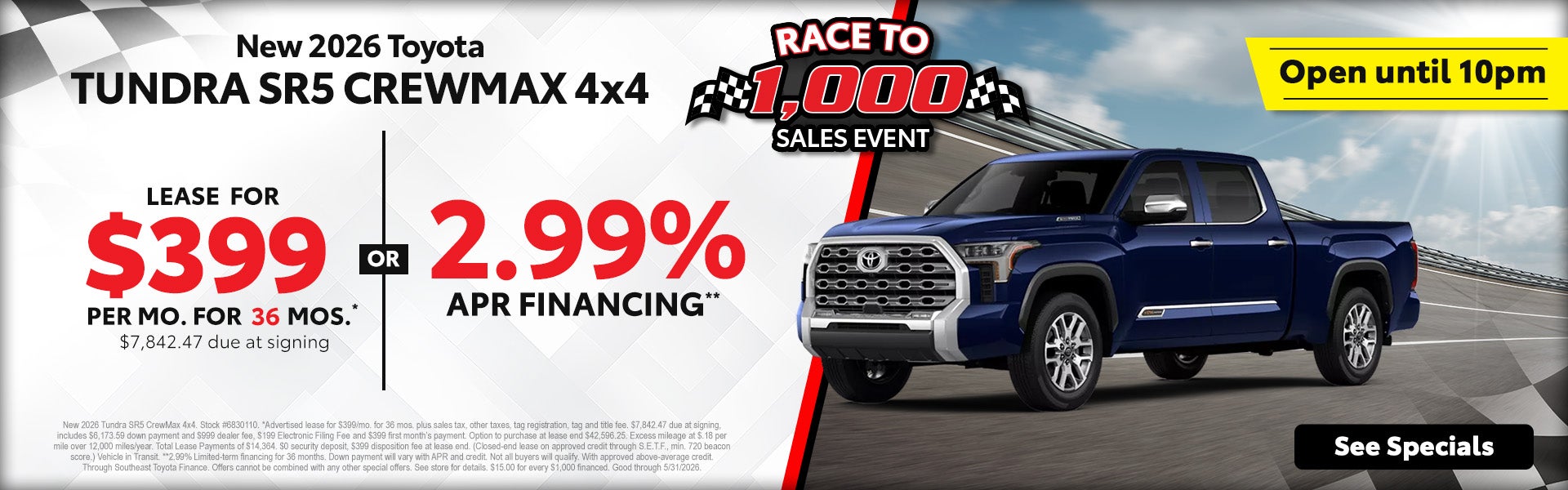 2026 Tundra Memorial Day Deals