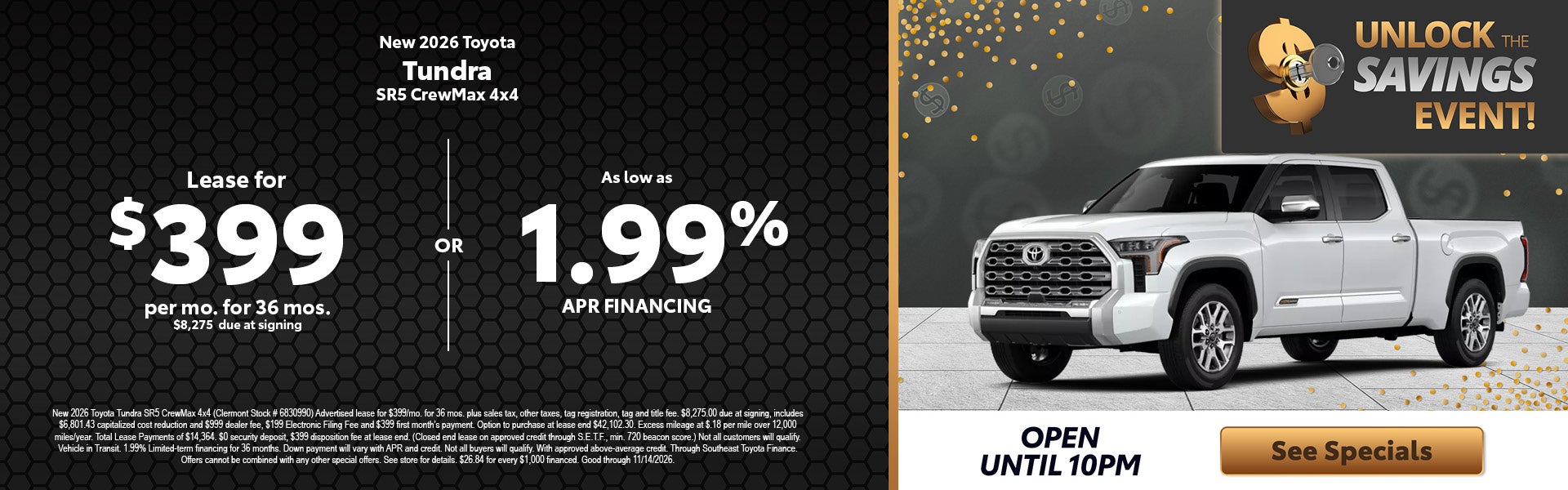 2026 Toyota Tundra deals