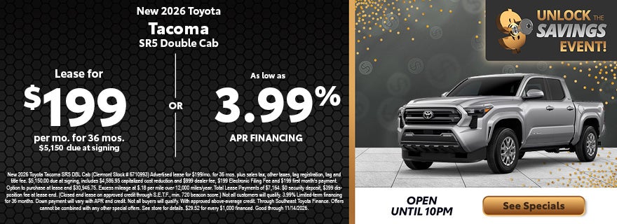 Toyota Tacoma specials