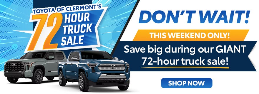 Toyota Tacoma and Tundra specials