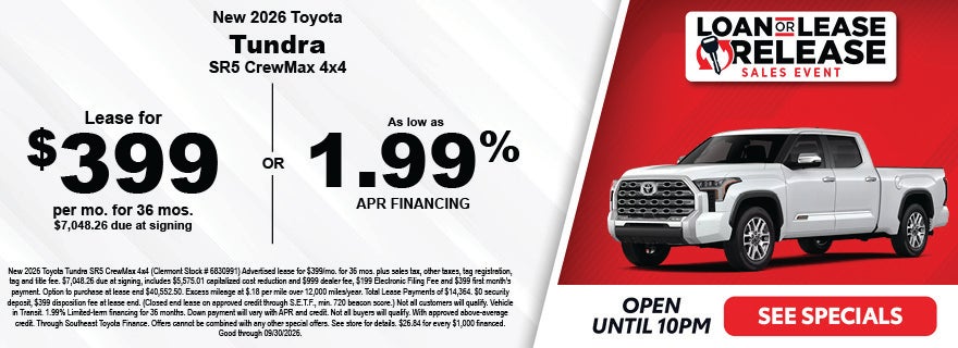 Clermont Toyota Tundra specials