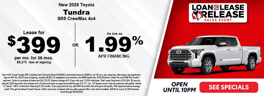 Clermont Toyota Tundra specials