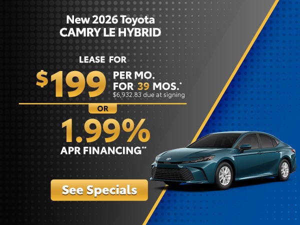 New 2026 Toyota Camry LE Hybrid