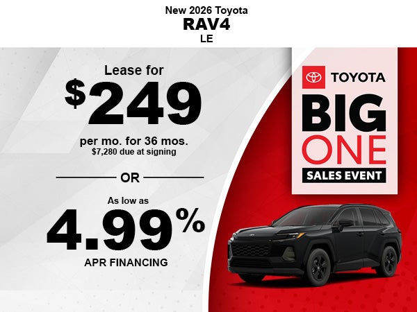 New 2026 Toyota RAV4 LE
