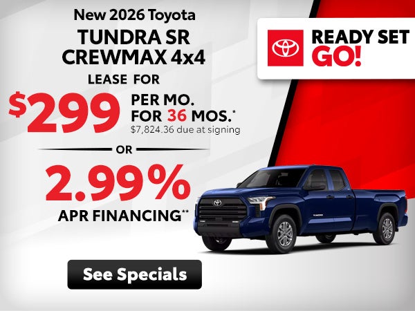 New 2026 Toyota Tundra SR CrewMax 4x4