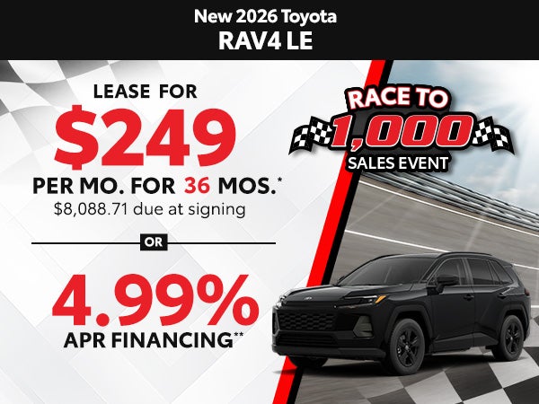 New 2026 Toyota RAV4 LE