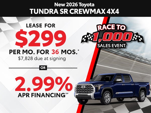 New 2026 Toyota Tundra SR Crewmax 4x4