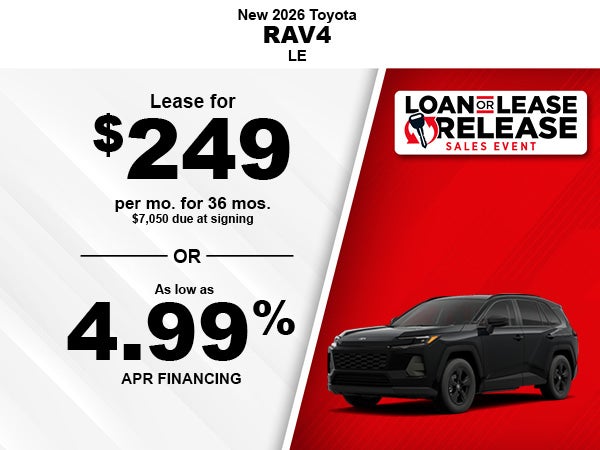 New 2026 Toyota RAV4 LE